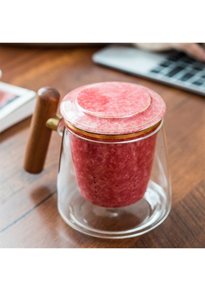 Sanlindou Isıya Dayanıklı Cam Filtreli Cam Çay Demliği - Kırmızı (Yurt Dışından) fırsatları