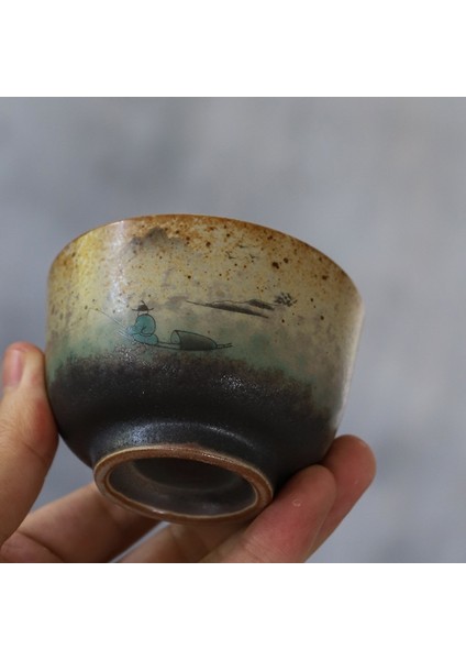 Seramik Çay Fincanı Dağ Handmadetea Kupası Çin Kung Fu Kupası 90ML | Teacups (Yurt Dışından) fiyatları