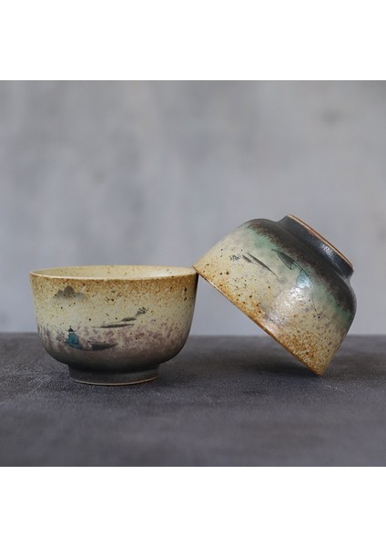 Seramik Çay Fincanı Dağ Handmadetea Kupası Çin Kung Fu Kupası 90ML | Teacups (Yurt Dışından) indirimleri