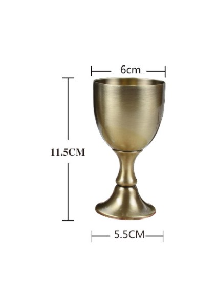 120 ml Metal Şarap Kupası Kadeh Teacups Yaratıcı Promosyon Hediye Yüksek Kaliteli Ev Sanat Zanaat Eski Ev Dekorasyon | Teacups (Bronz) (Yurt Dışından) fiyatları