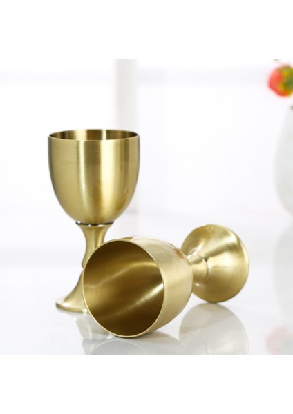 120 ml Metal Şarap Kupası Kadeh Teacups Yaratıcı Promosyon Hediye Yüksek Kaliteli Ev Sanat Zanaat Eski Ev Dekorasyon | Teacups (Bronz) (Yurt Dışından) modelleri