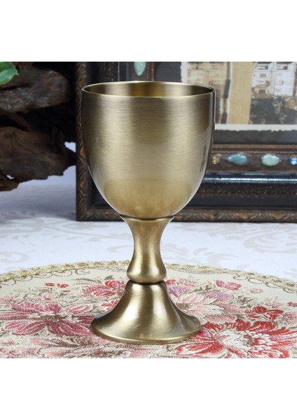 120 ml Metal Şarap Kupası Kadeh Teacups Yaratıcı Promosyon Hediye Yüksek Kaliteli Ev Sanat Zanaat Eski Ev Dekorasyon | Teacups (Bronz) (Yurt Dışından) fırsatları