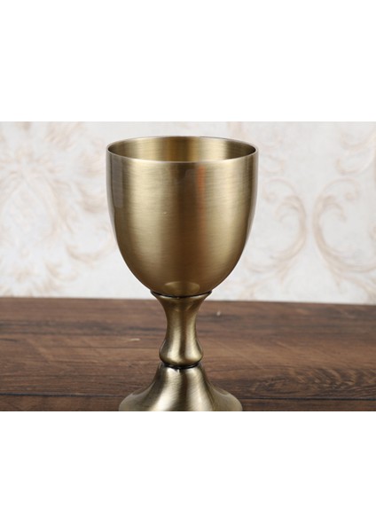 120 ml Metal Şarap Kupası Kadeh Teacups Yaratıcı Promosyon Hediye Yüksek Kaliteli Ev Sanat Zanaat Eski Ev Dekorasyon | Teacups (Bronz) (Yurt Dışından) indirimleri