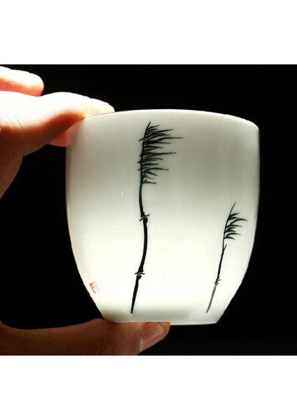 6 Adet Geleneksel Seramik Çay Bardağı El Boyalı 6 Bardak Çin Kung Fu Kupası Porselen Çay Bardağı Setleri Drinkware 150ML | Teacups (Farklı Bardaklar) (Yurt Dışından)