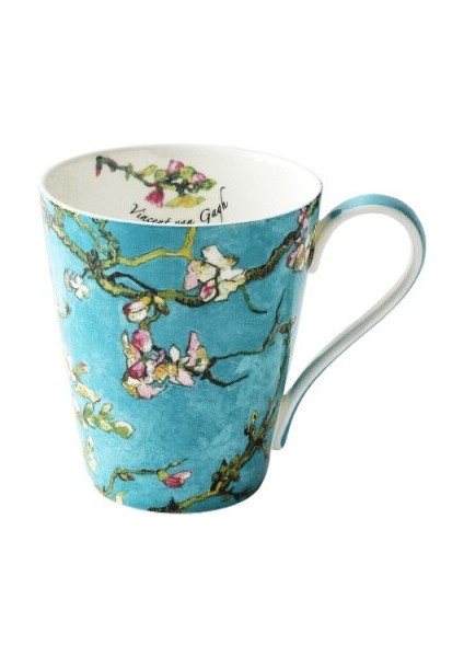Van Gogh Boyama Kemik Çini Kahve Fincanı Daire 1.3l Çaydanlık Şeker Tankı 400 ml Çay Kupa Süt Pot 8 Inç Biftek Tatlı Plaka | Teaware Setleri (Yurt Dışından)