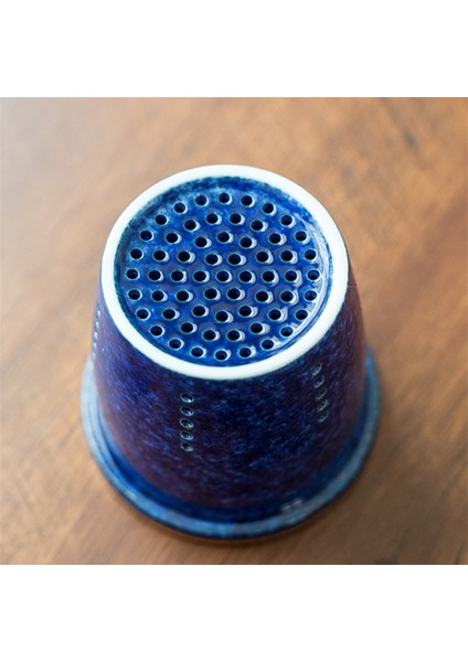 Yaratıcı Isıya Dayanıklı Cam Çay Fincanı Seramik Filtre ve Kapak ile Ofis Çay Süzgeci Kupası Çift Basit Su Kupa Drinkware | Teacups (Mavi) (Yurt Dışından) modelleri