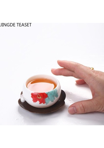 Dehua Beyaz Porselen Kung Fu Çay Bardağı El Yapımı Çay Bardağı Kuzu Yağ Yeşim Seramik Çay Seti Ev Sahibi Zen Sipariş Tek Kupası Pot (Yurt Dışından)