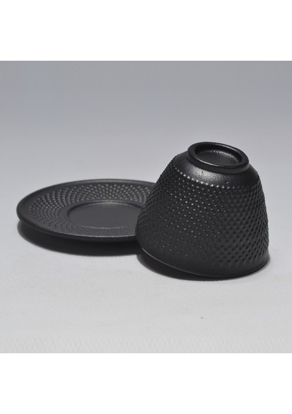 1 Pcs Genuine Cast Iron Teacups With Base Set Cups With Cup Pads Accessories For Kettle 70ML Kung Fu Tools Top Grade|cast Iron Teacup|teacup Setkung Fu Cup (Yurt Dışından)