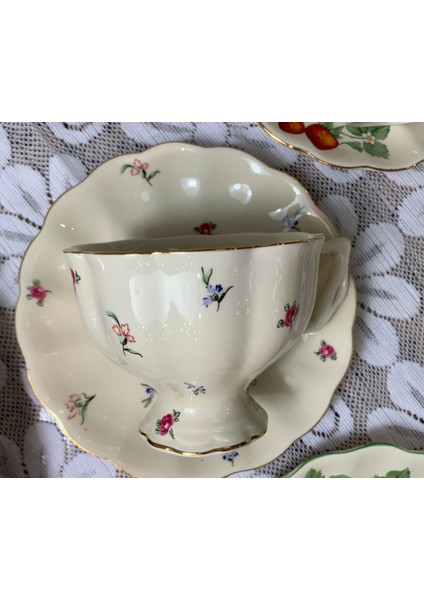 Seramik Çay Seti Kahve Çay Seti Kahve Fincanı Tutucu ile Nordic Nordic ile Çay Restoranı Ev Kupa | Teacups (Yurt Dışından)