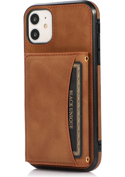 Apple iPhone 11 6,1 Inç Kılıfı Için Çoklu Kart Yuvası ve Kickstand Tasarımı (Yurt Dışından)