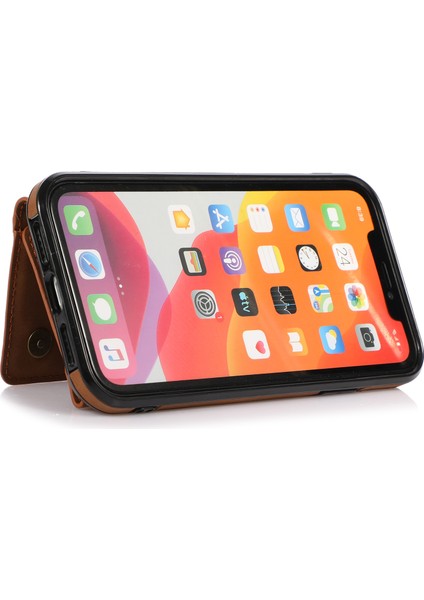 Apple iPhone 11 6,1 Inç Kılıfı Için Çoklu Kart Yuvası ve Kickstand Tasarımı (Yurt Dışından) modelleri