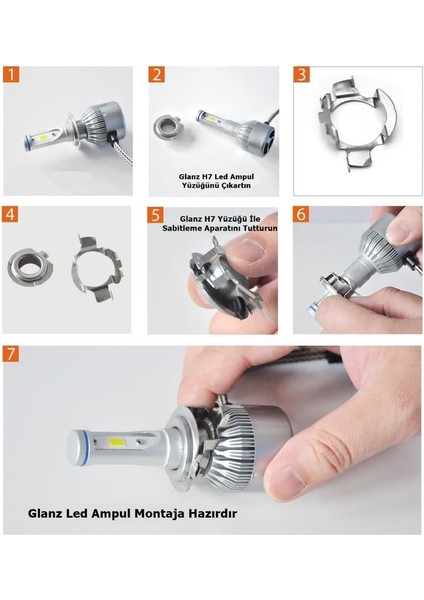 Astra H H7 LED Xenon Far Bağlantı Montaj Sabitleme Aparat