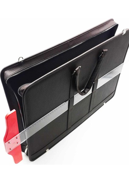 Deri Körüklü Proje Resim Çantası 40 x 55 cm Kırmızı indirimleri