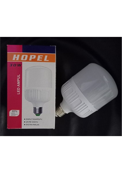 Hopel 30 Watt E-27 Duylu Beyaz Işık LED Torch Ampul