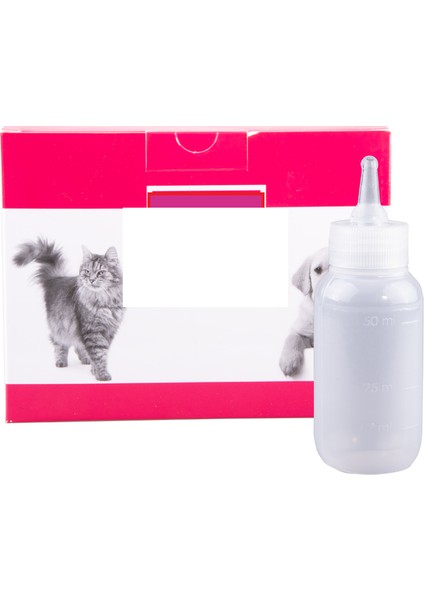 Şeffaf Pet Biberon 50 ml Yavru Kedi ve Köpekler Için Biberon