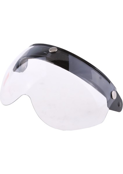 Motosiklet Scooter 3/4 Açık Yüz Kask Renk Ayna Lens Renkli ile Visor Flip Up Yukarı