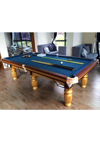 8 Ft Yün Karışımı Bilardo Havuzu Masa Örtüsü Snooker Masa Aksesuarı Mavi Keçe fiyatları