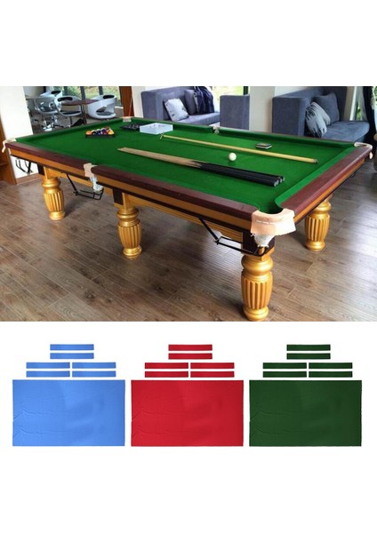 8 Ft Yün Karışımı Bilardo Havuzu Masa Örtüsü Snooker Masa Aksesuarı Mavi Keçe indirimleri