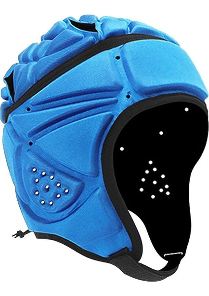 Eva Sünger Rugby Kask Hokey Paintball Futbol Mavisi Için Ayarlanabilir Headguard