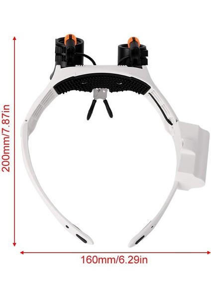 17X 21 Büyüteç Gözlük Büyüteç Lens Kuyumcu Izle Onarım ile 2 LED Işıkları ve 12 Lens fiyatları