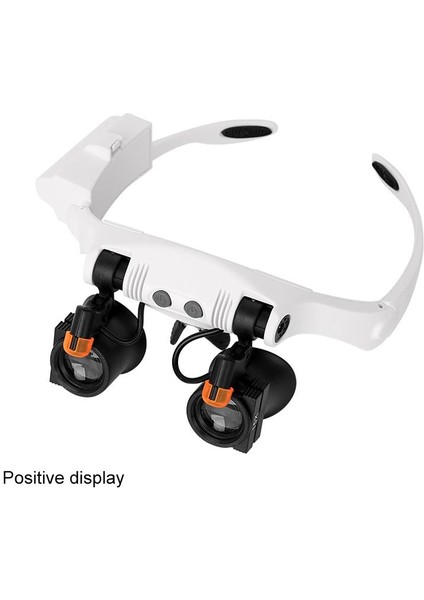 17X 21 Büyüteç Gözlük Büyüteç Lens Kuyumcu Izle Onarım ile 2 LED Işıkları ve 12 Lens modelleri