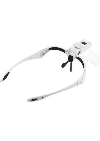 LED Işıkları ile Kafa Gözlük Büyüteç Değiştirilebilir Lens Lens 1x / 1.5x / 2x / 2.5x / 3.5x indirimleri