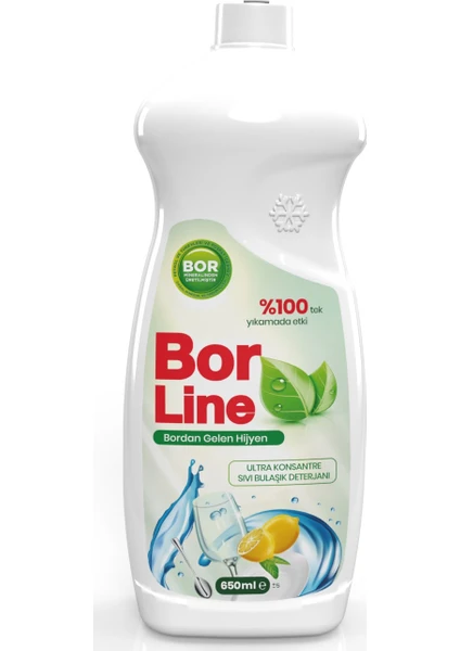 Bor Katkılı Bulaşık Deterjanı 650 ml x 4