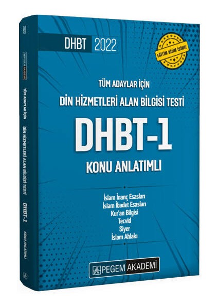 2022 Din Hizmetleri Alan Bilgisi Testi DHBT-1 Konu Anlatımlı