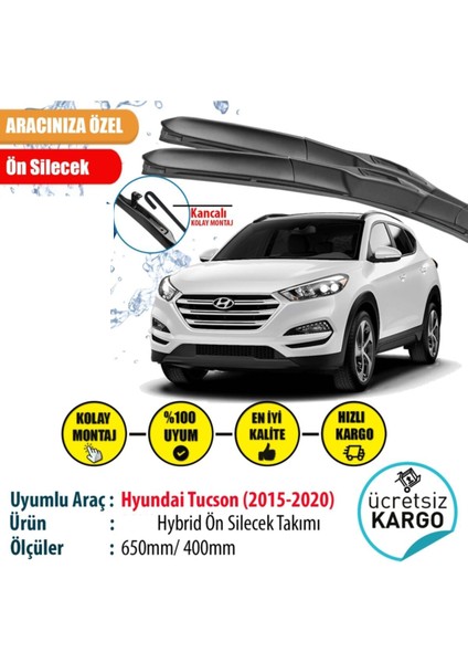 Hyundai Tucson Hybrid Silecek Takımı (2015-2020)