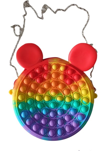 Gökkuşağı Pop It Çanta 12,5 cm