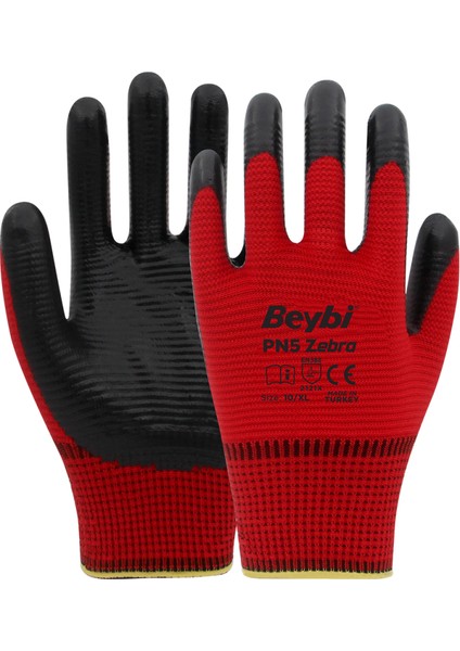Pn Zebra Iş Eldiveni 12 Çift
