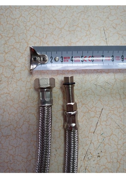 2 Adet 2 mt Armatür Çelik Örgülü Bağlantı Hortumu