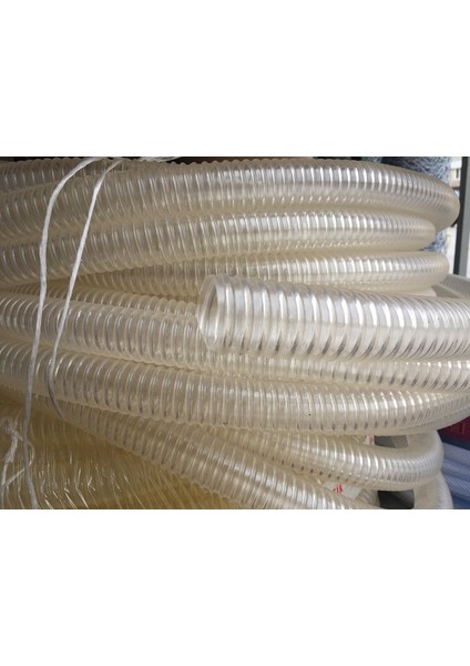 11/4 Lavabo Hortumu-8 Mt-Şeffaf-Gırtlak Hortum