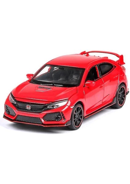 1: 32 Honda Civic Tip R Diecasts Araba Modeli (Kırmızı) (Yurt Dışından)