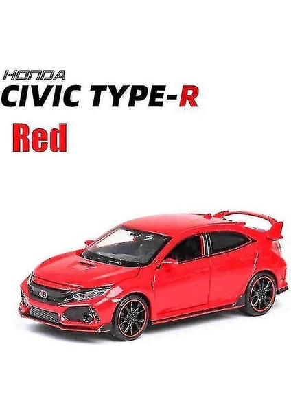 1: 32 Honda Civic Tip R Diecasts Araba Modeli (Kırmızı) (Yurt Dışından)