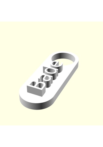 Bade Kişiye Özel Üretim Zincirsiz Anahtarlık Sevgiliye Eşe Hediyelik Tag Askı Organik Plastikten fiyatları