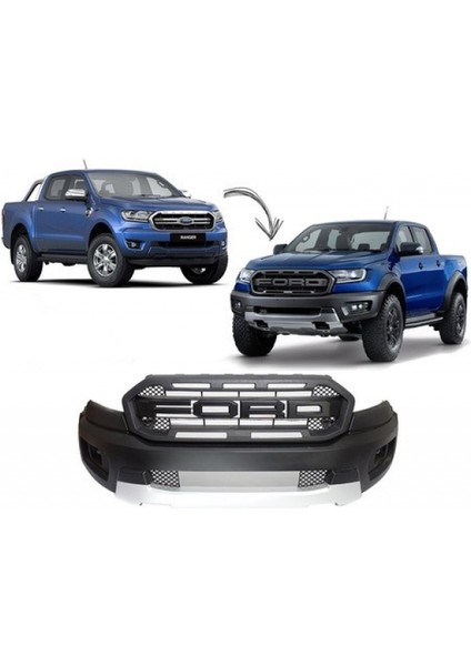 Ford Ranger T7 T8 Raptor Body Kit Dönüşüm Seti Çamurluklar Dah...