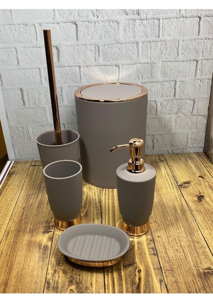 Esta Rose Banyo Seti - 5 Parça Banyo Takımı