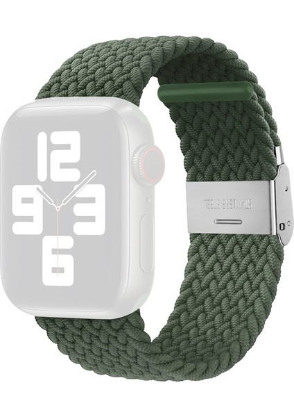 Naylon Örgü Bir Toka Apple Watch Uyumlu Series 7 41MM / 6 & Se & 5 & 4 40MM / 3 & 2 & 1 38MM Için Yedek Kordonlu Saati (Yurt Dışından)