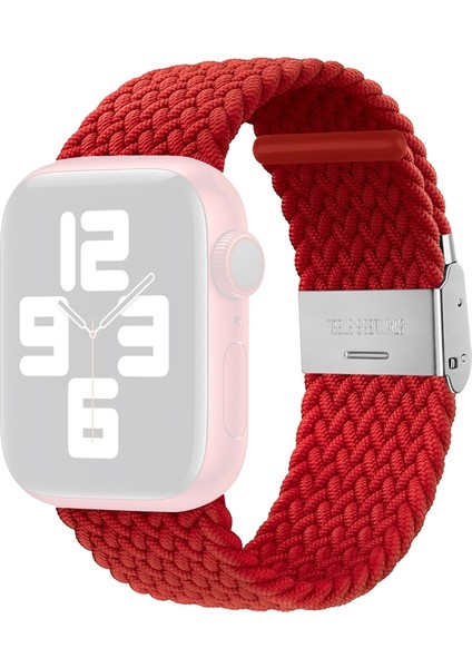 Naylon Örgü Bir Toka Apple Watch Uyumlu Series 7 41MM / 6 & Se & 5 & 4 40MM / 3 & 2 & 1 38MM Için Yedek Kordonlu Saati (Yurt Dışından)