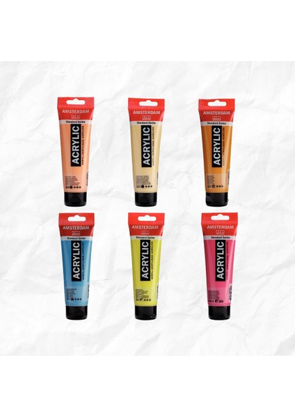 Amsterdam Akrilik Boya 120 ml 6'lı Set