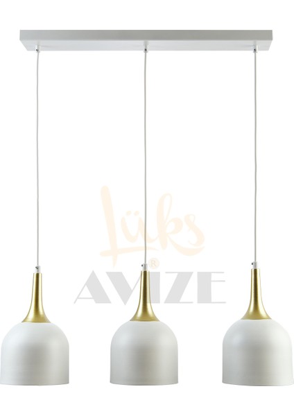Reina Modern Tasarim Metal Başlik Tekli̇ Iki̇li̇ Üçlü Sıralı Avi̇ze