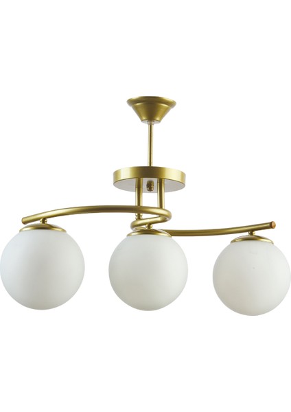 Li̇nda Modern Kapalı Globe Camlı Üçlü Avi̇ze