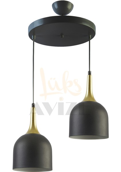 Reina Modern Tasarım Metal Başlık Tekli̇ Iki̇li̇ Üçlü Sıralı Avi̇ze
