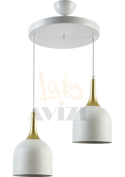Reina Modern Tasarım Metal Başlık Tekli̇ Iki̇li̇ Üçlü Sıralı Avi̇ze