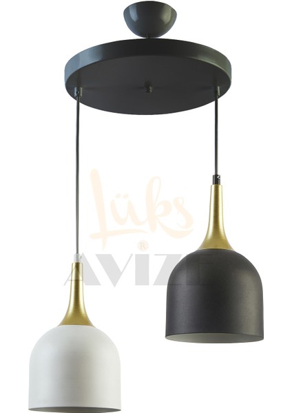 Reina Modern Tasarım Metal Başlık Tekli̇ Iki̇li̇ Üçlü Sıralı Avi̇ze