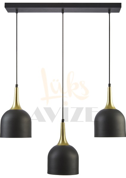Reina Modern Tasarım Metal Başlık Tekli̇ Iki̇li̇ Üçlü Sıralı Avi̇ze