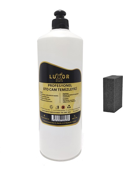 Kimya Profesyonel Cam Yüzey Temizleyici 1 Lt + Sünger