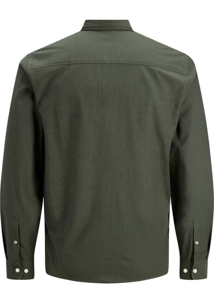 Slım Fıt Erkek Gömlek 12182486 Jjeoxford Shırt L/s S21 Noos fiyatları