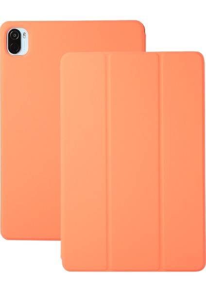 Xiaomi Pad 5 / Pad 5 Pro Turuncu Için Manyetik Deri Kılıf (Yurt Dışından)